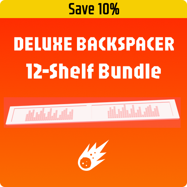 Save 10% on a 12-shelf bundle of the deluxe backspacer.