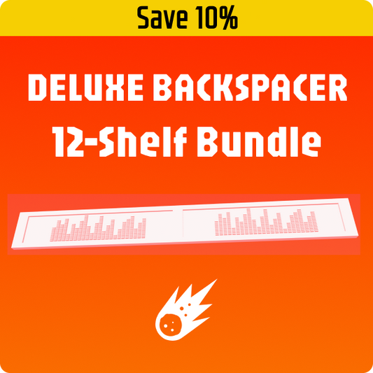 Save 10% on a 12-shelf bundle of the deluxe backspacer.